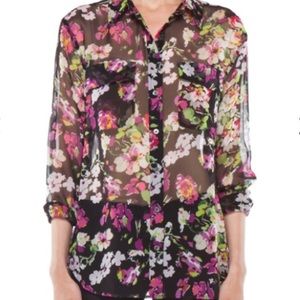 Equipment Women's Blouse XS Floral Print Silk $258